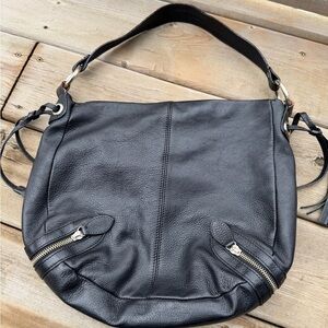 Danier Black Leather Hobo Bag